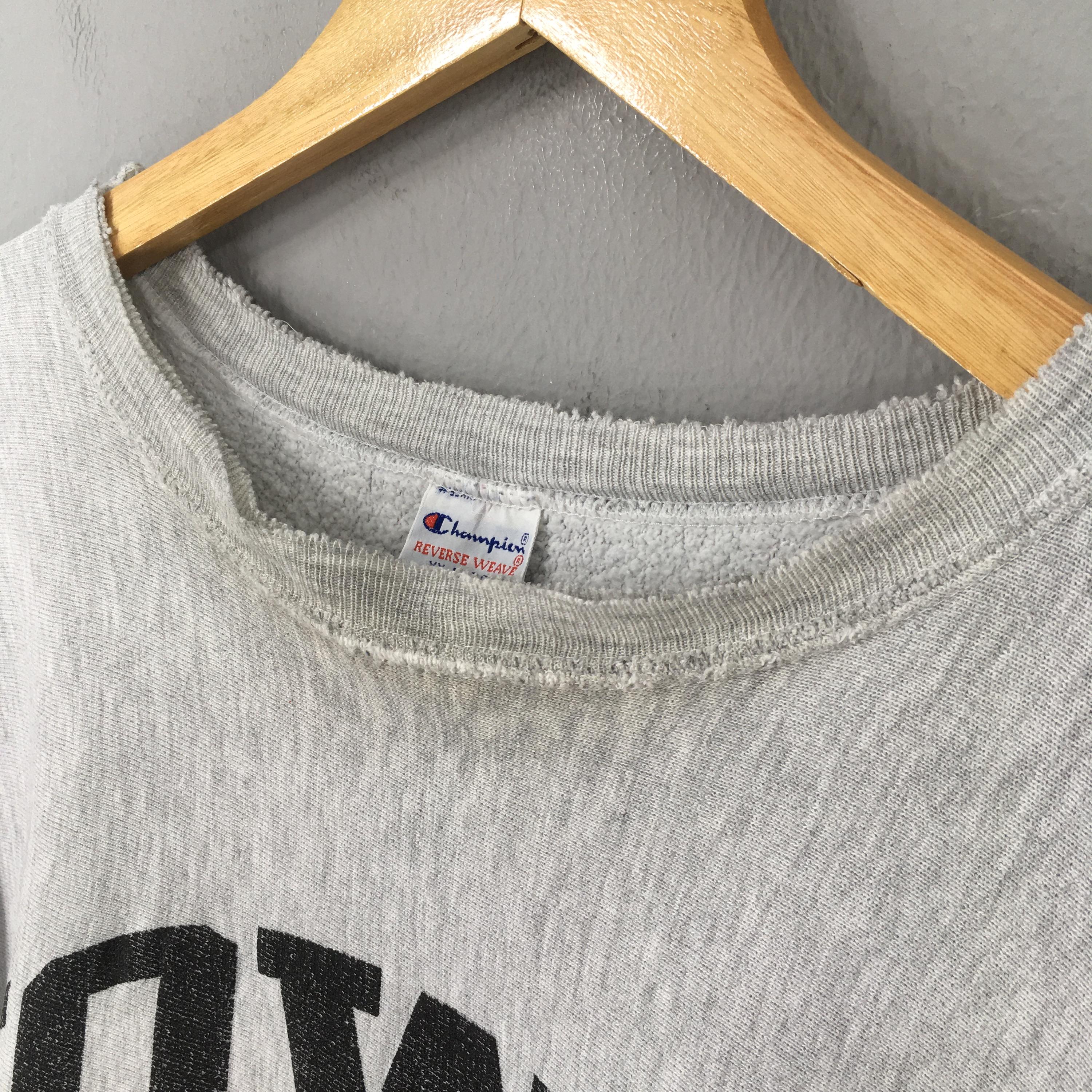 Vintage 1980s Champion Reverse Weave Gray Sweatshirt 2xlarge Iowa