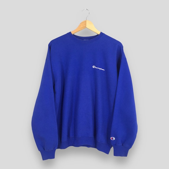 Vintage des années 90 Champion Sportswear bleu sweat grand