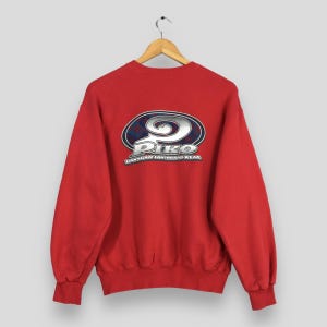 Vintage Piko Surf Red Sweatshirt Medium 90s Piko Hawaiian Longboard Wear Printed Crewneck Piko Pipeline Surfing Ocean Wave Sweater Size M