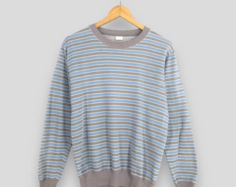 Bluza sportowa w paski w kolorze wielokolorowym, średniej wielkości, streetwear, sweter sportowy, sweter outdoorowy, paski, pudełkowy sweter, rozmiar M