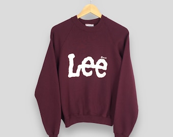 Vintage 1990s LEE Crewneck Sweatshirt Medium Lee Spell Out Big