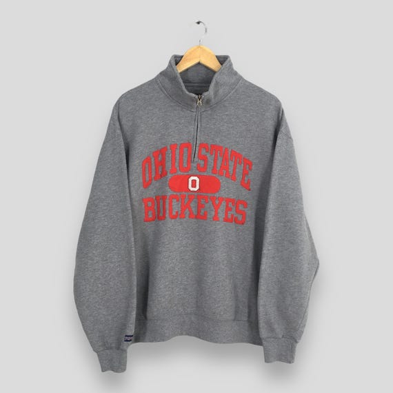 90 年代　プルオーバー オハイオ大学 ハーフジッパー セーター L 90 年代プルオーバー オハイオ大学 ハーフジッパー セーター L