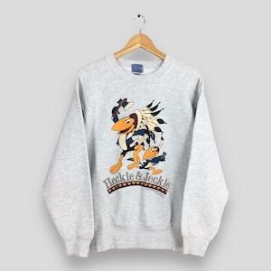 Sudadera vintage de los 90 con cuello redondo de Heckle and Jeckle, mediana, de FOTL, suéter de dibujos animados de Paul Terry, zapatos de baile con cuello redondo de Heckle Jeckle, talla M