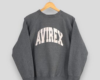 Sudadera Avirex Usa vintage de los 90 con bordado, talla M. Sudadera Avirex Usa con logo estampado, cuello redondo, Estados Unidos, Ejército de EE. UU., Fuerza Aérea, Usafa, jersey, talla M.