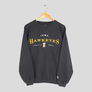 Vintage Iowa Hawkeyes NCAA Sweatshirt Medium Iowa Hawkeyes Football Embroidered Crewneck University Of Iowa Jumper Iowa College Sweater M