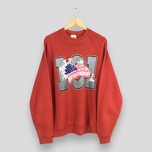 Vintage 101 Dalmatians Dog Cartoon Sweatshirt XLarge 101 Dalmatians American Movies Disney Crewneck Dalmatians Dog Printed Sweater Size XL