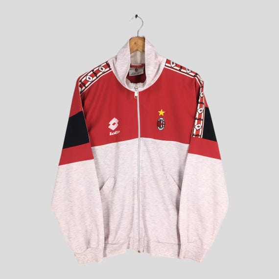 Vintage 1996 Lotto AC Milan Zipper Multicolor Sweatshirt Xlarge AC