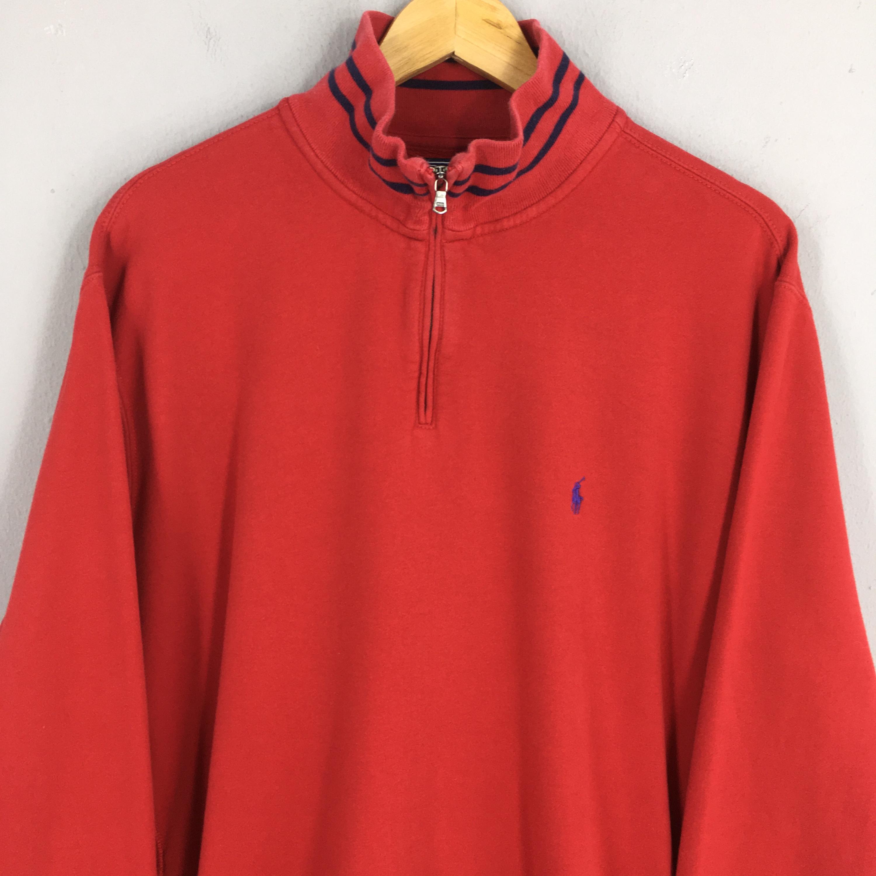 Vintage Polo Ralph Lauren Half Zipper Sweatshirt Xlarge Polo