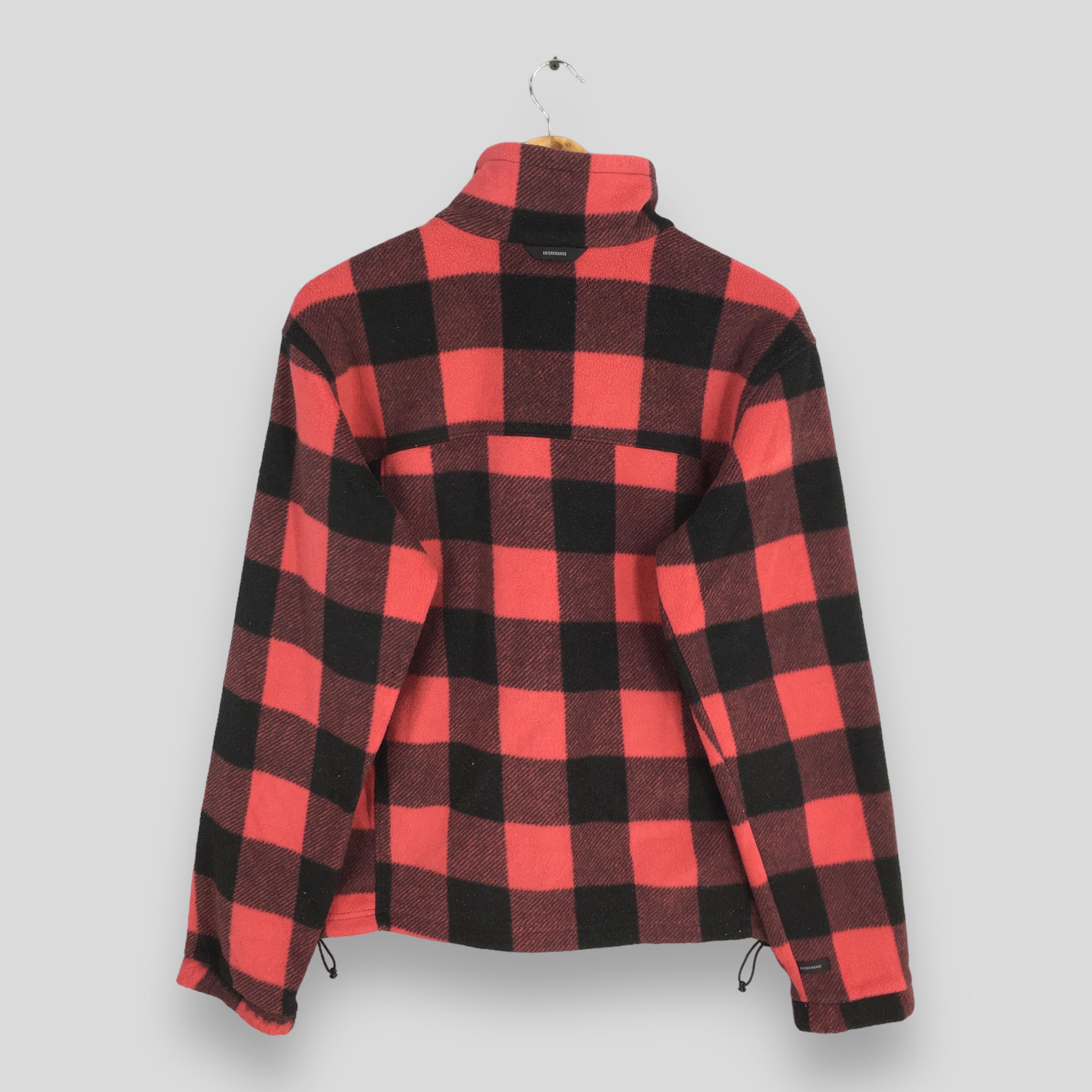 Vintage Columbia Sportswear Tartan Plaid Red Checkered Fleece