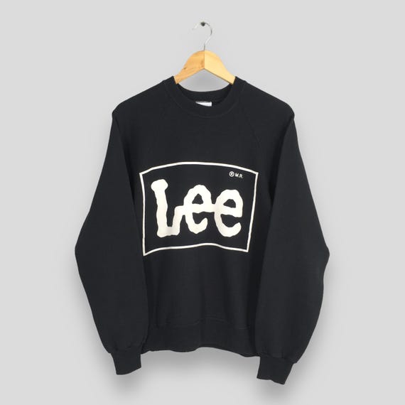 Vintage 90s Lee Jeans Sweatshirt Medium Lee Jeans USA Black
