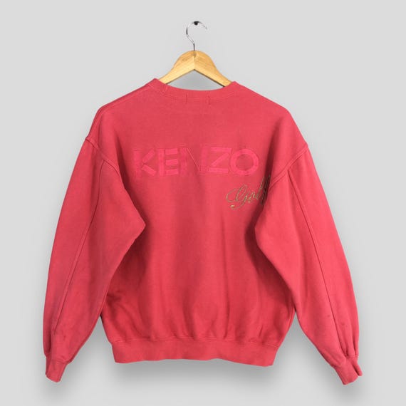 Vintage Kenzo Jeans Pink Sweatshirt Small Kenzo Jeans Embroidery