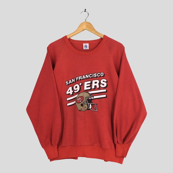 STARTER NFL 49ERS 古着　スウェット　vintage Vintage 90s San Francisco 49ers NFL Red Sweatshirt Xlarge