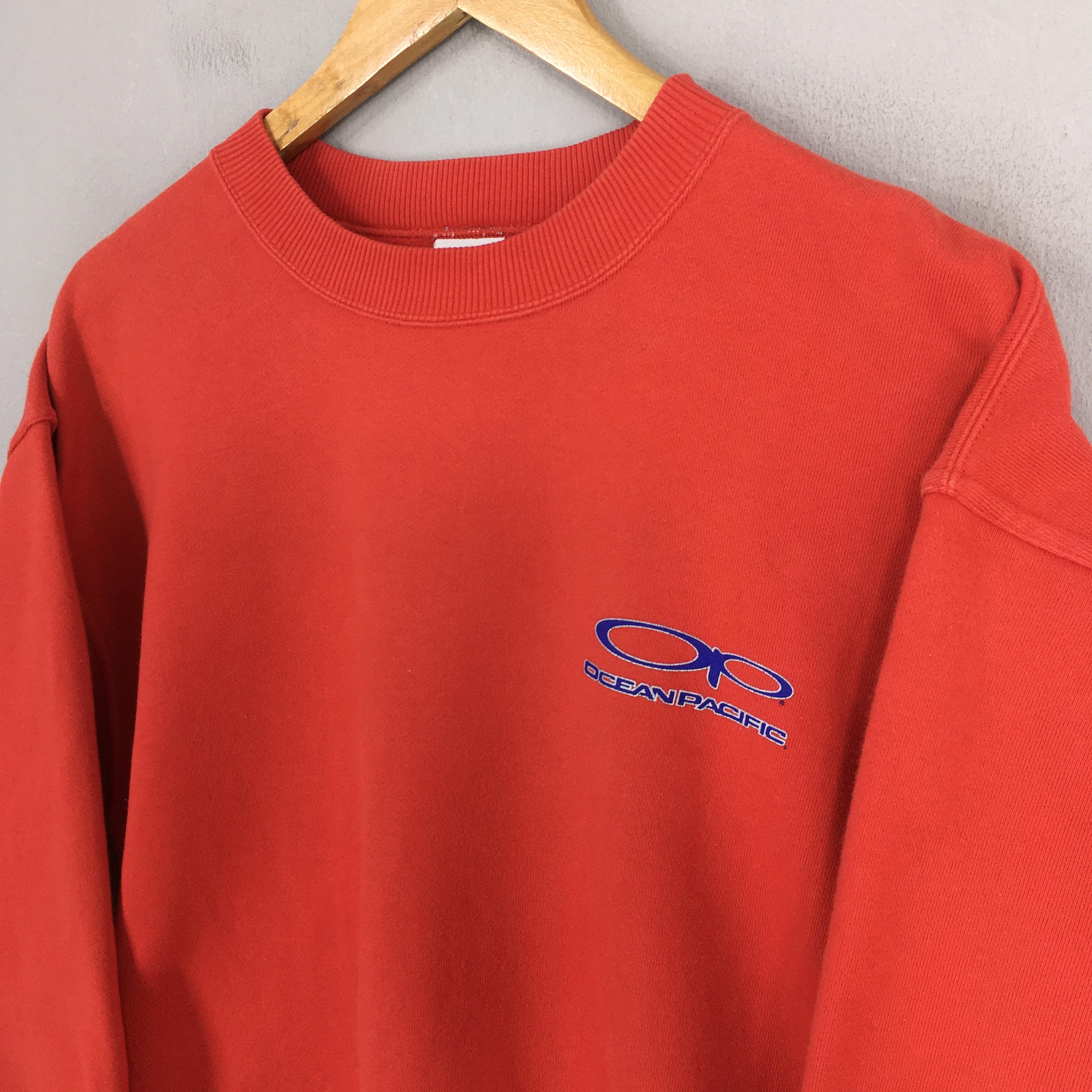 Vintage 90's OP Ocean Pacific Surfing Red Sweatshirt Medium