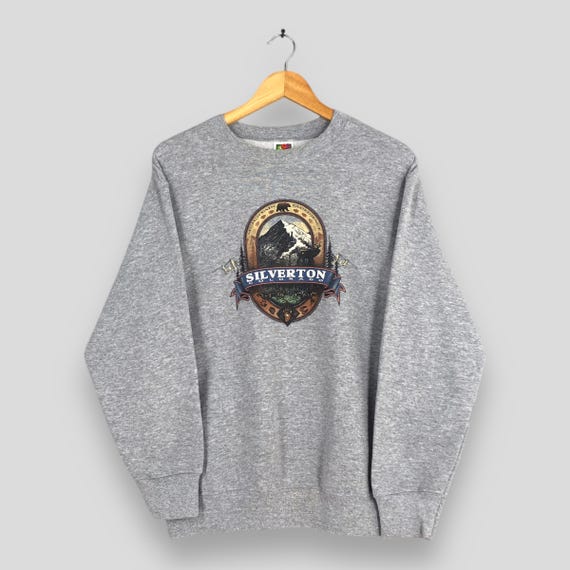 Vintage 90s Silverton Colorado Sweatshirt Medium Silverton Mountain Bear Wildlife Habitat Sweater Colorado Mountain Hiking Camping Sweater M