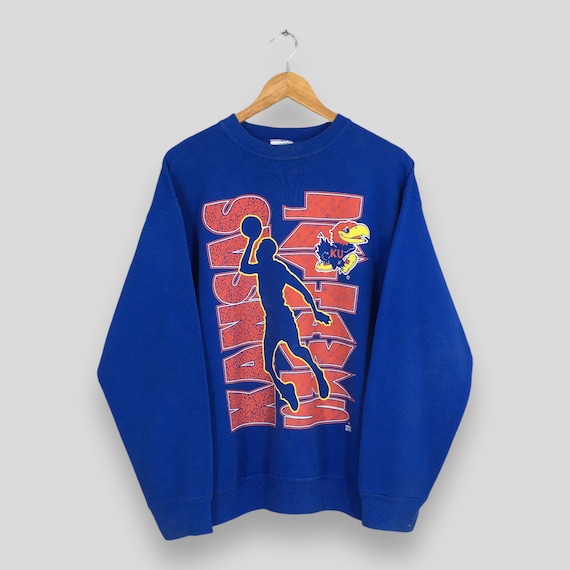 Vintage Kansas Jayhawks Blue Sweatshirt Large Kansas Jayhawks