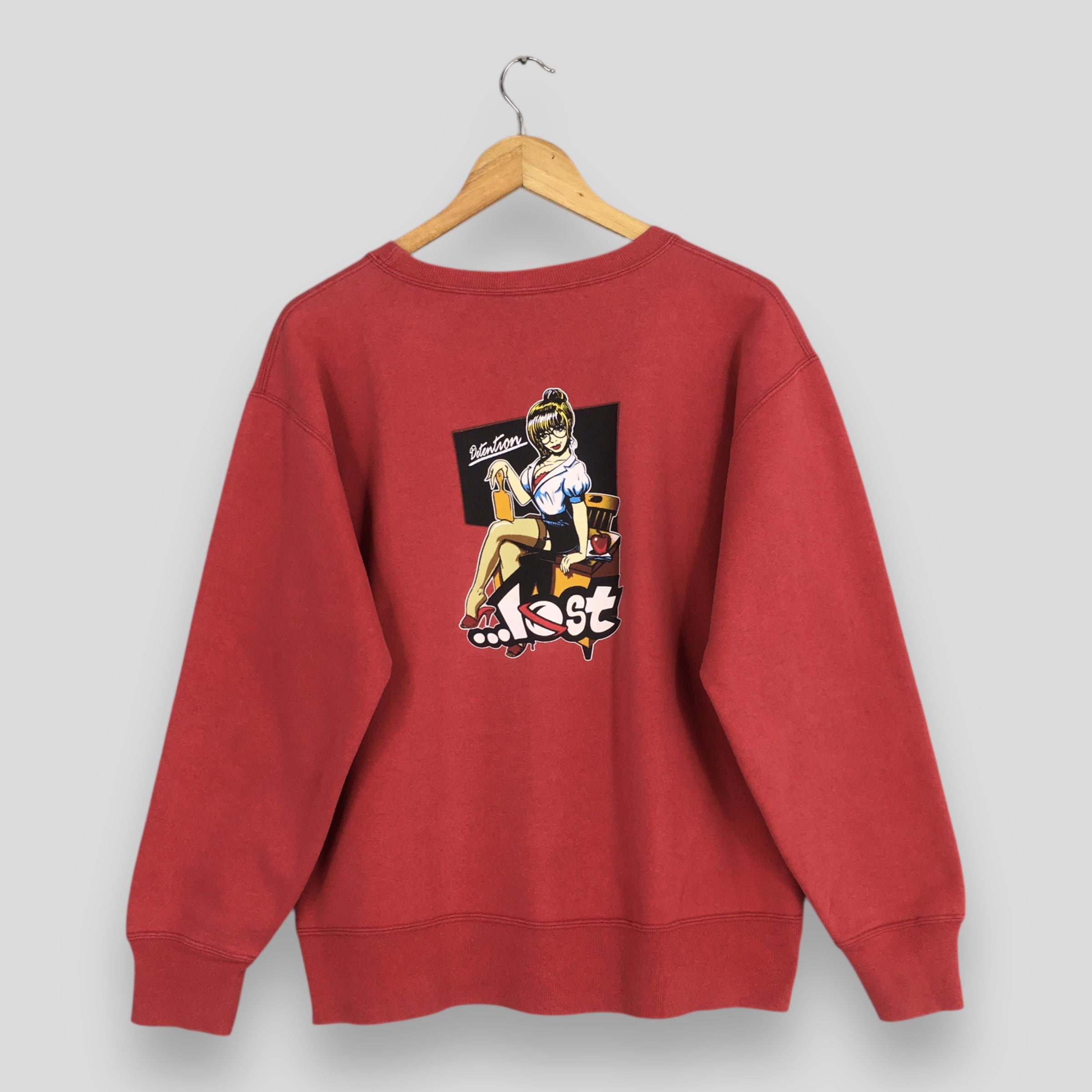 T-shirt Vintage Lost Enterprises Années 90 Pour Homme - Gris - Taille Moyenne - Occasion Très Bon état