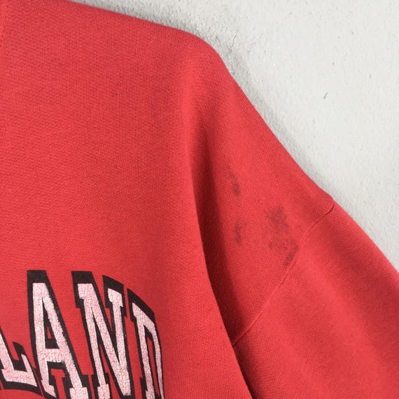Vintage New Zealand Aotearoa Red Sweatshirt Large New Zealand Aotearoa Printed Logo Jumper New Zealand State Souvenir Sweater Size L View 5