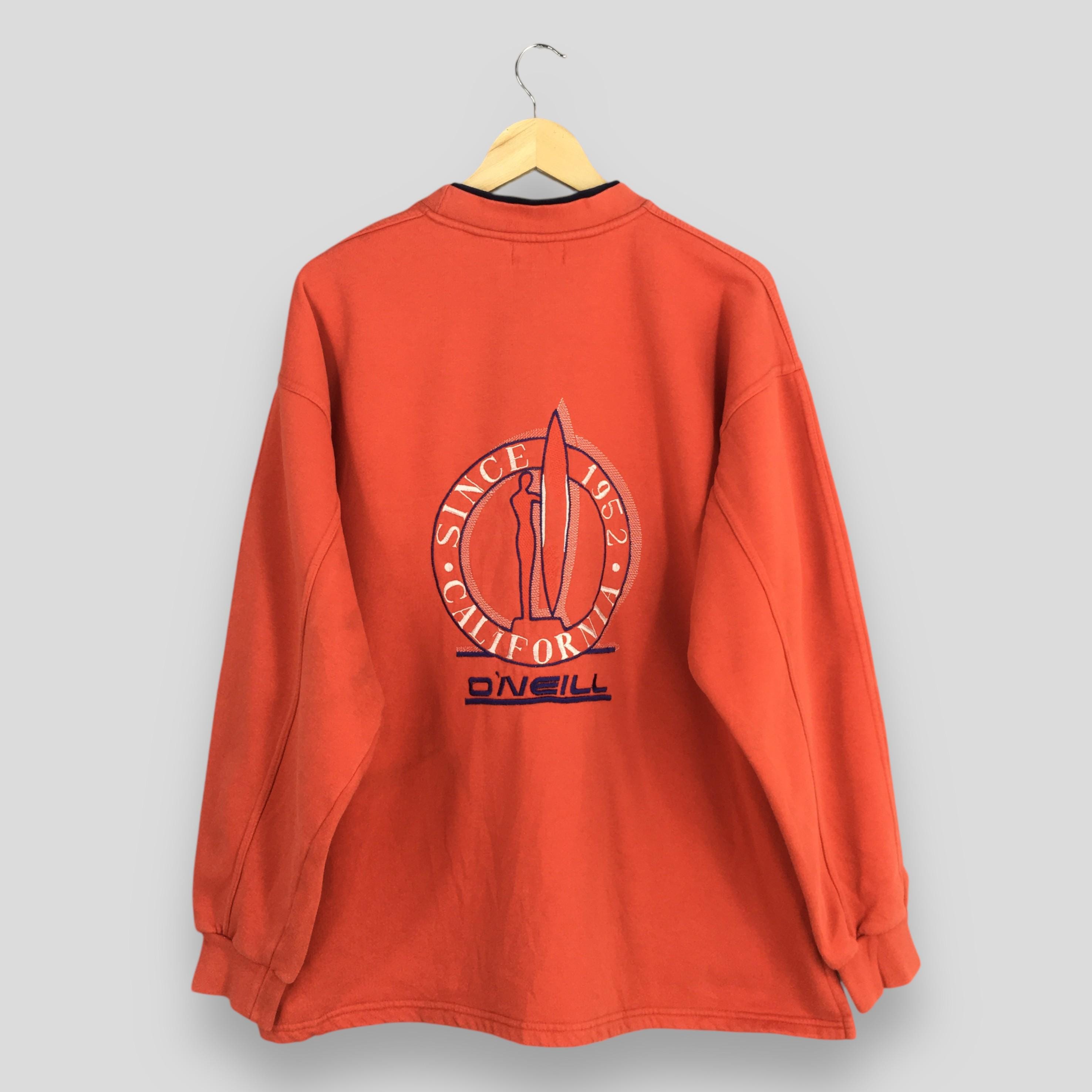Sweat Vintage O'Neill Homme – Taille XL, Vert, Oversize Col Rond, Surf Core