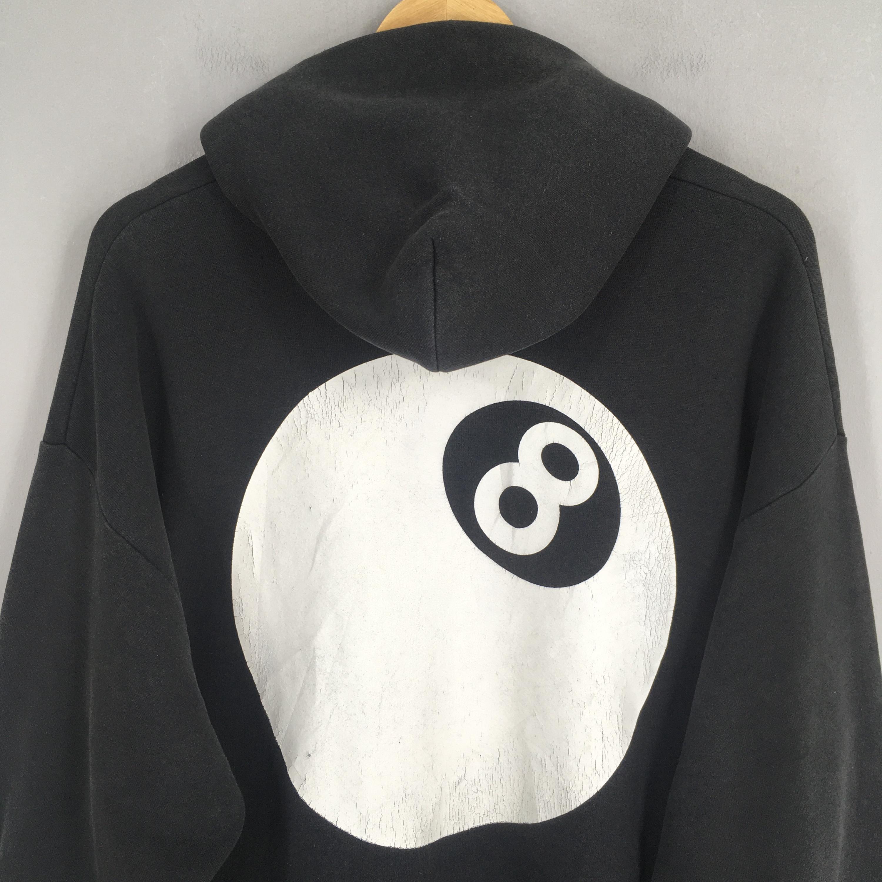 Vintage Eight Ball Usa Black Hoodie Sweater Xlarge Eight Ball