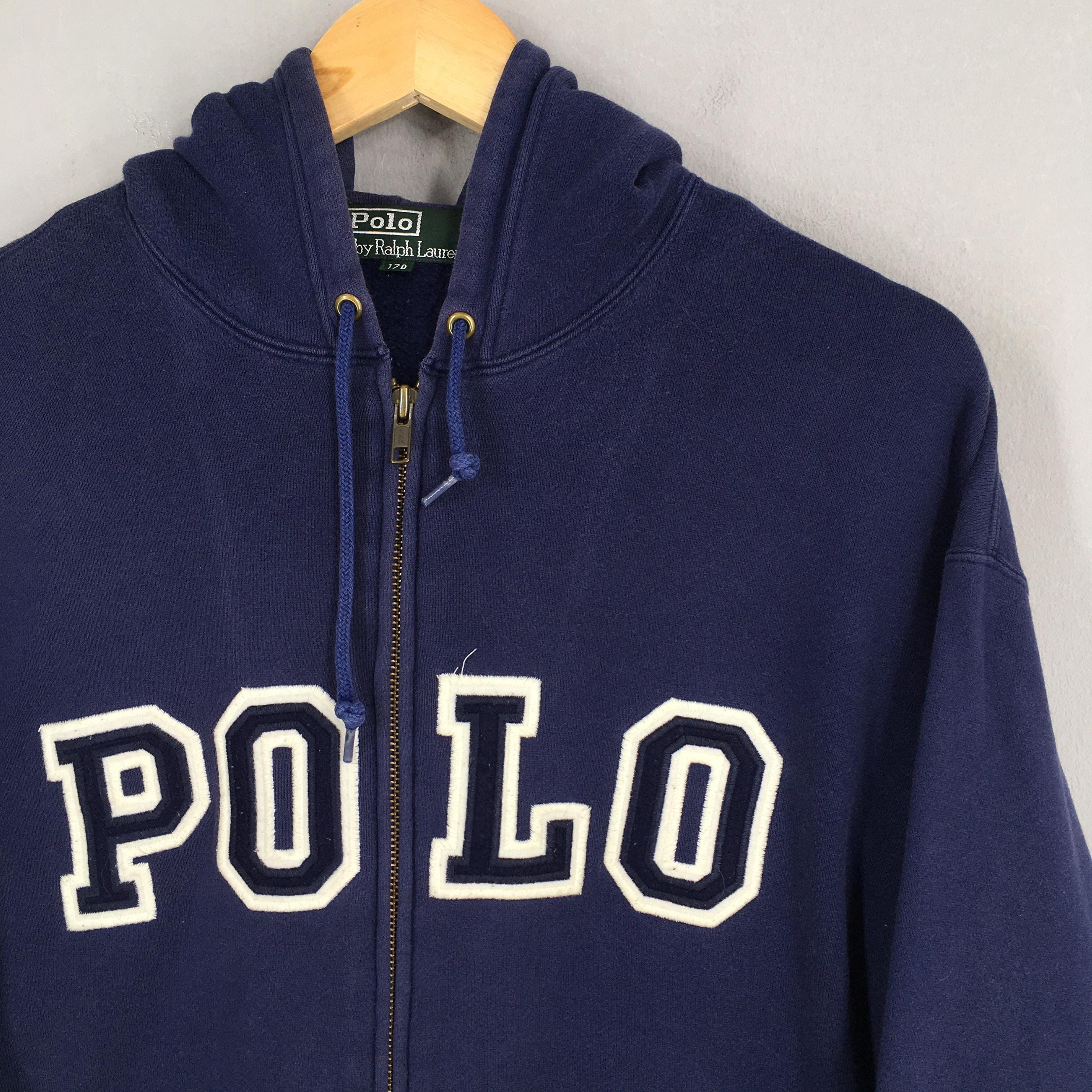 Vintage 90's Polo Ralph Lauren Hoodie Sweatshirt Large Polo