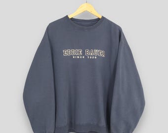90s エディーバウアー スウェット カナダ製 ビックロゴ刺繍 90年代 USA製 Eddie Bauer エディーバウアー ビッグロゴ刺繍