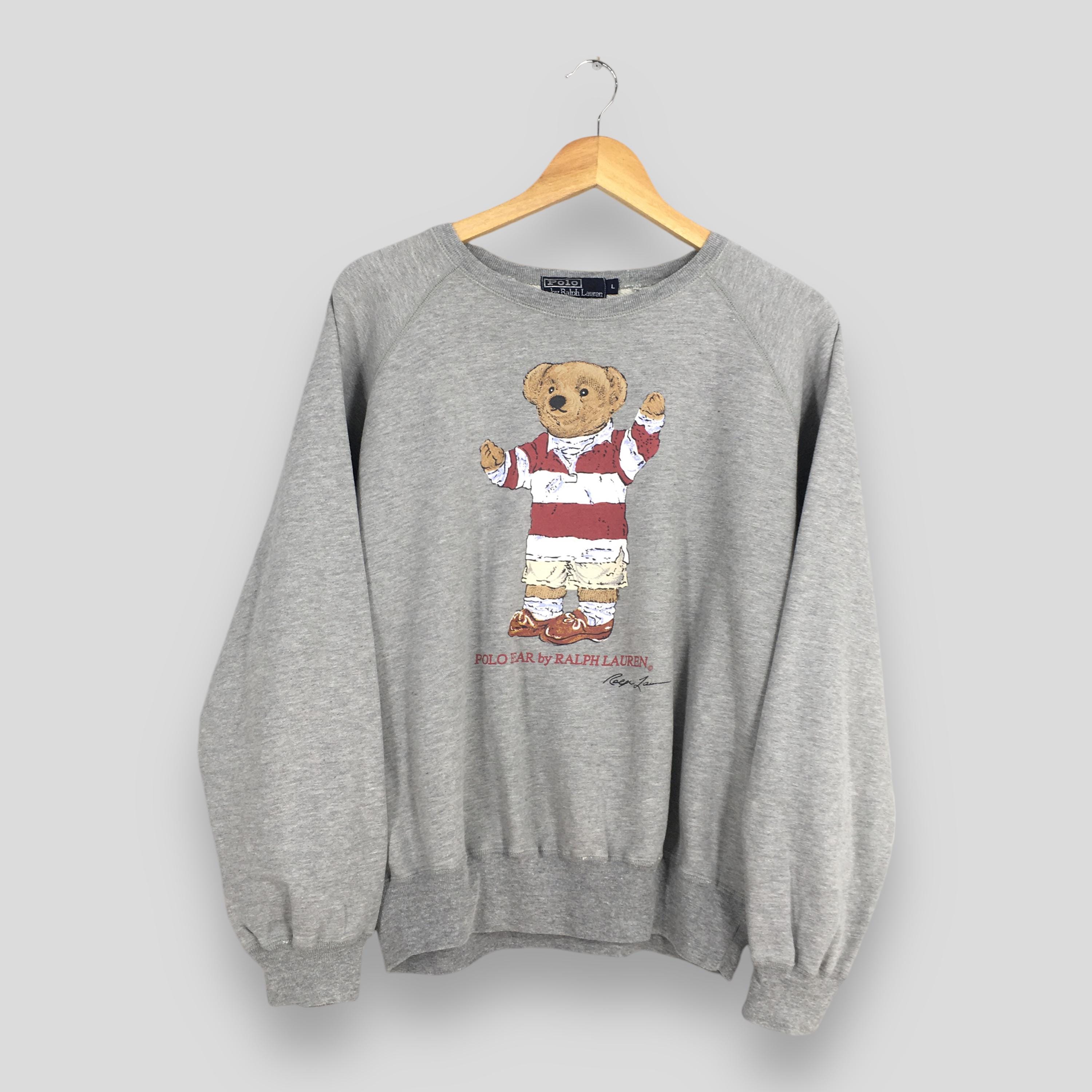 Vintage 90s Polo Bear Polo Ralph Lauren Sweatshirt Large Double RL
