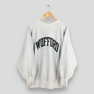 Vintage 1980s Champion Reverse Weave Wofford College Sweatshirt XLarge Wofford Printed Crewneck Wofford United States University Sweater XL