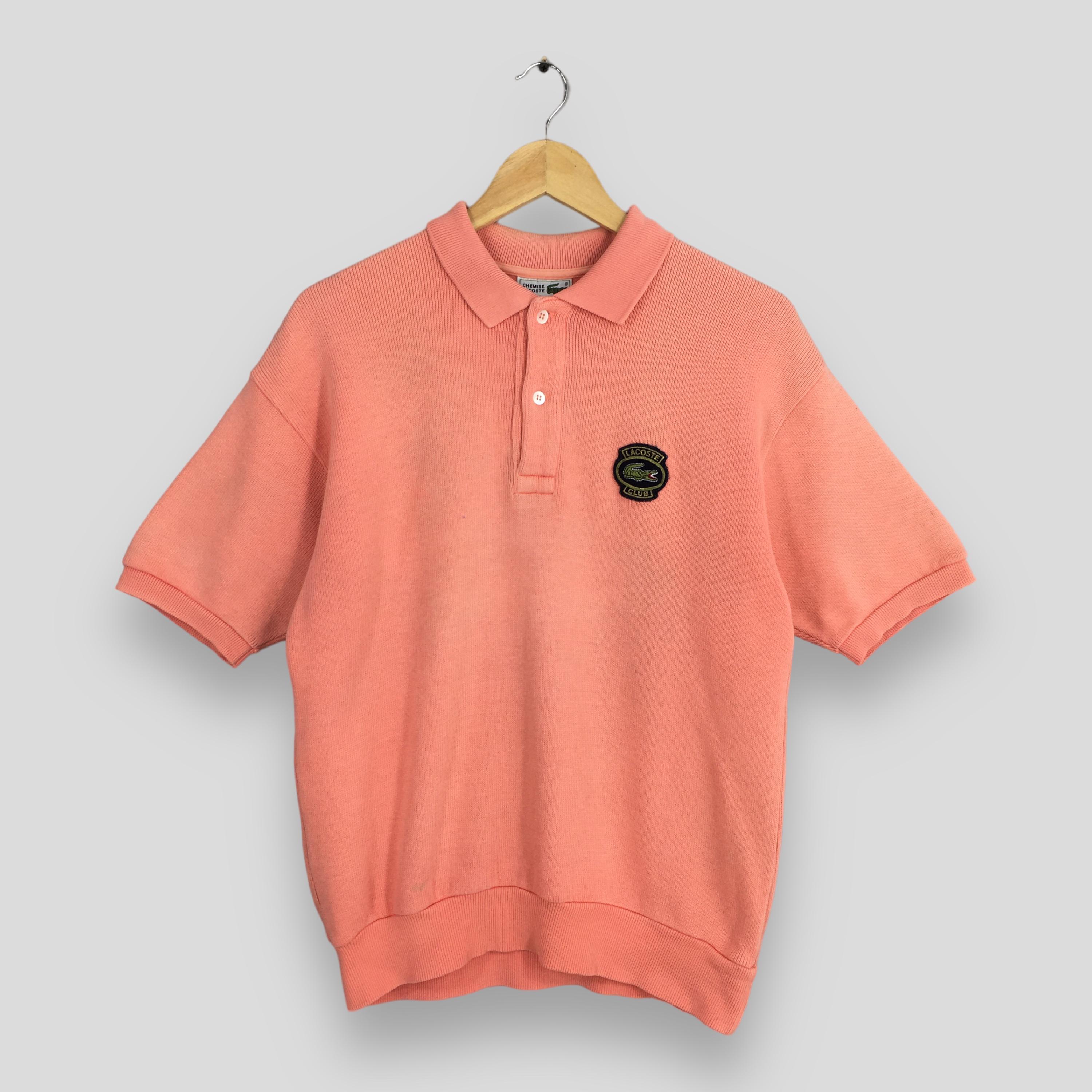 Peach lacoste shirt hot sale