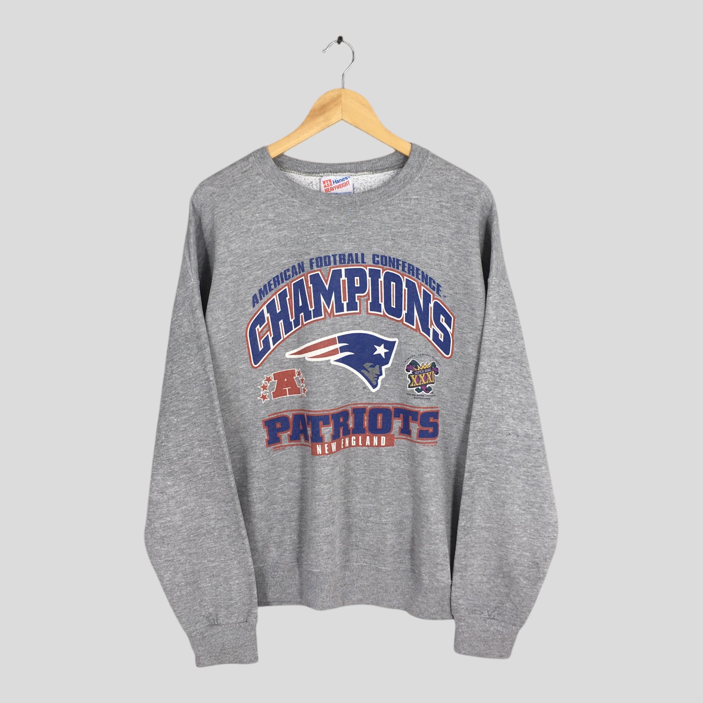 Sudadera vintage de los New England Patriots de la NFL, talla 2XL