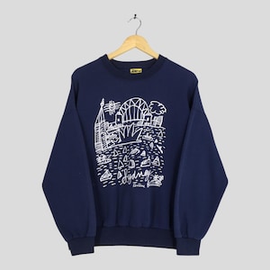 Vintage 90s Ken Done Australia Sweatshirt Medium Ken Done Sydney City Pop Art Printed Pullover Ken Done Artwork Graphic Down Under Sweater M