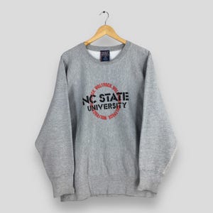 Vintage NC State University Sweatshirt Medium North Carolina State Wolfpack Crewneck NC State Wolfpack Sweater North Carolina Jumper Size M
