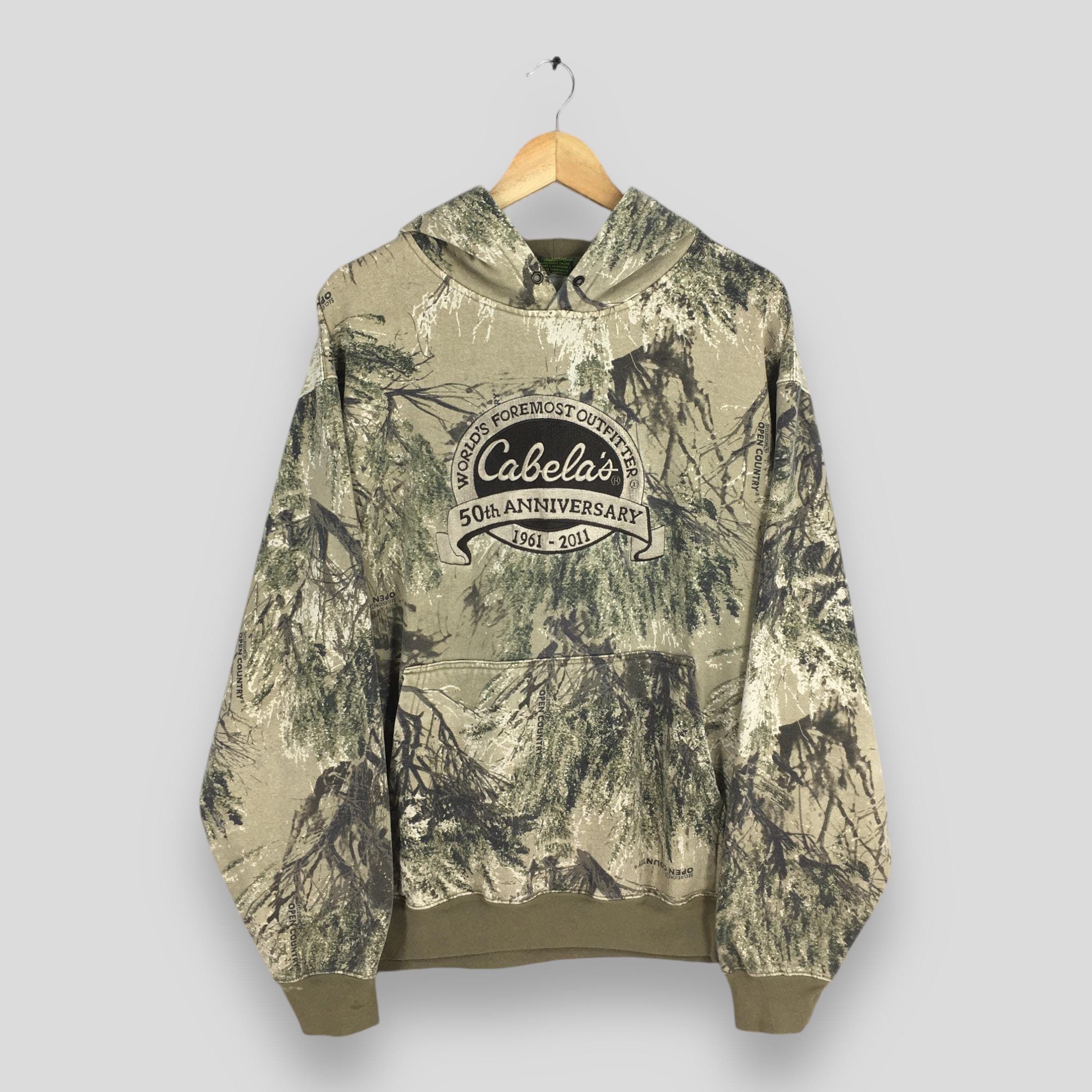 Vintage 90s Cabela's Mossy Oak Camo Sweatshirt Xlarge Outdoor