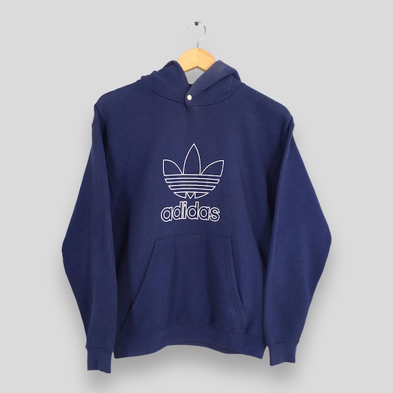 Vintage 90s Adidas Trefoil Ladies Hoodie Sweater Small Adidas