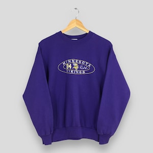 vintage Minnesota Vikings NFL violet sweat moyen Ligue nationale de football pull Vikings pull Minnesota Vikings pull Vikings M