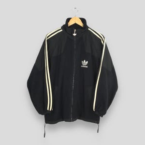 Vintage 90s Adidas Trefoil Fleece Sweatshirt XLarge Adidas Trefoil Embroidered Logo Sportswear Jumper Adidas Three Stripes Sweater Size XL