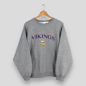 vintage des années 90 Minnesota Vikings NFL Rugby gris sweat XLlarge Vikings Ligue nationale de football pull Minnesota Vikings pull taille XL