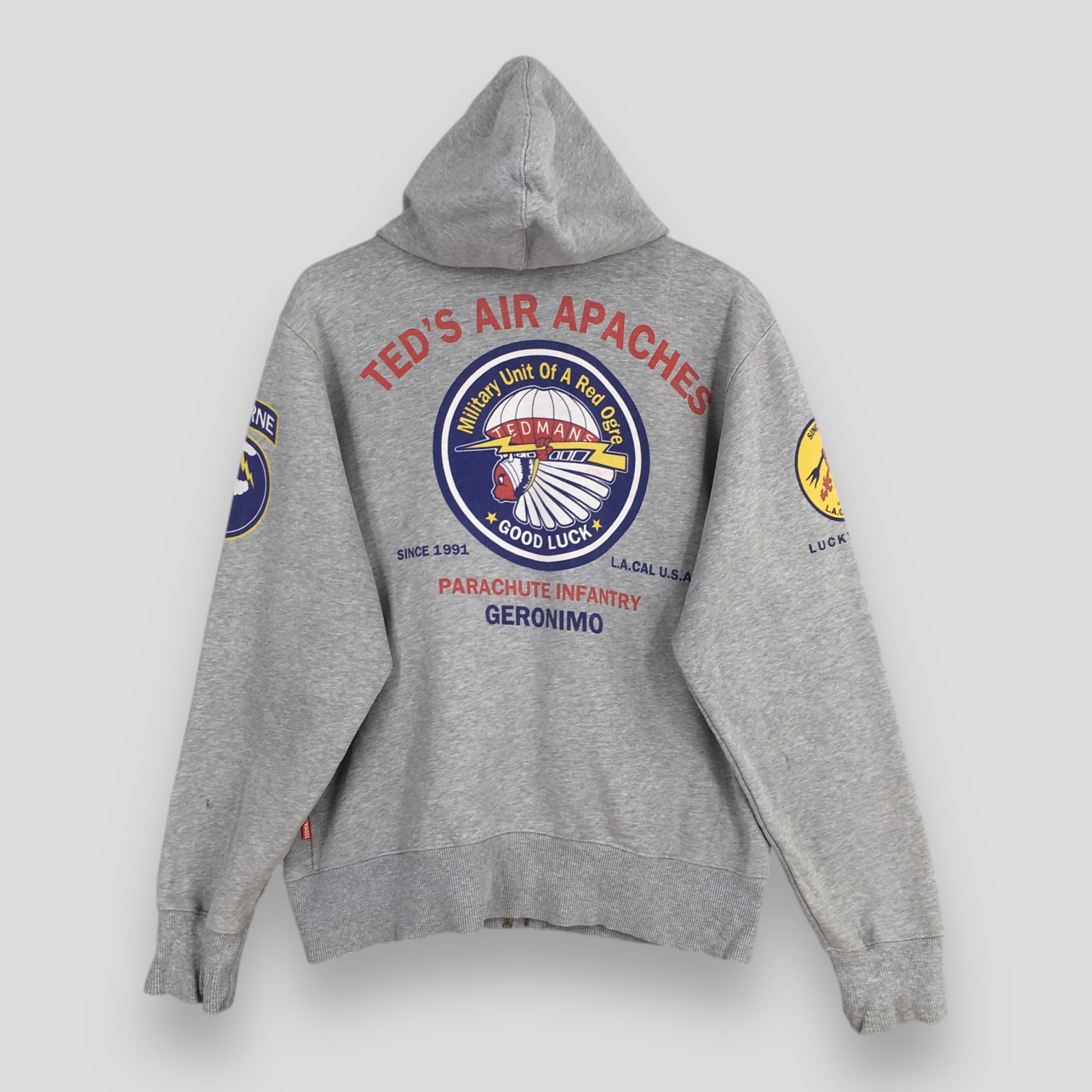 Vintage 90s Ted Company Air Apaches Hoodie Sweatshirt Medium