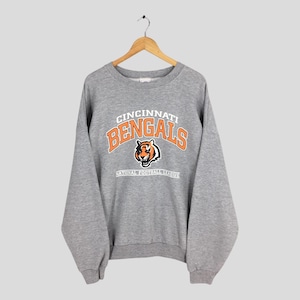Vintage Cincinnati Bengals NFL Sweatshirt 2XLarge Cincinnati Bengals Printed Crewneck Bengals National Football League Sweater Size 2XL
