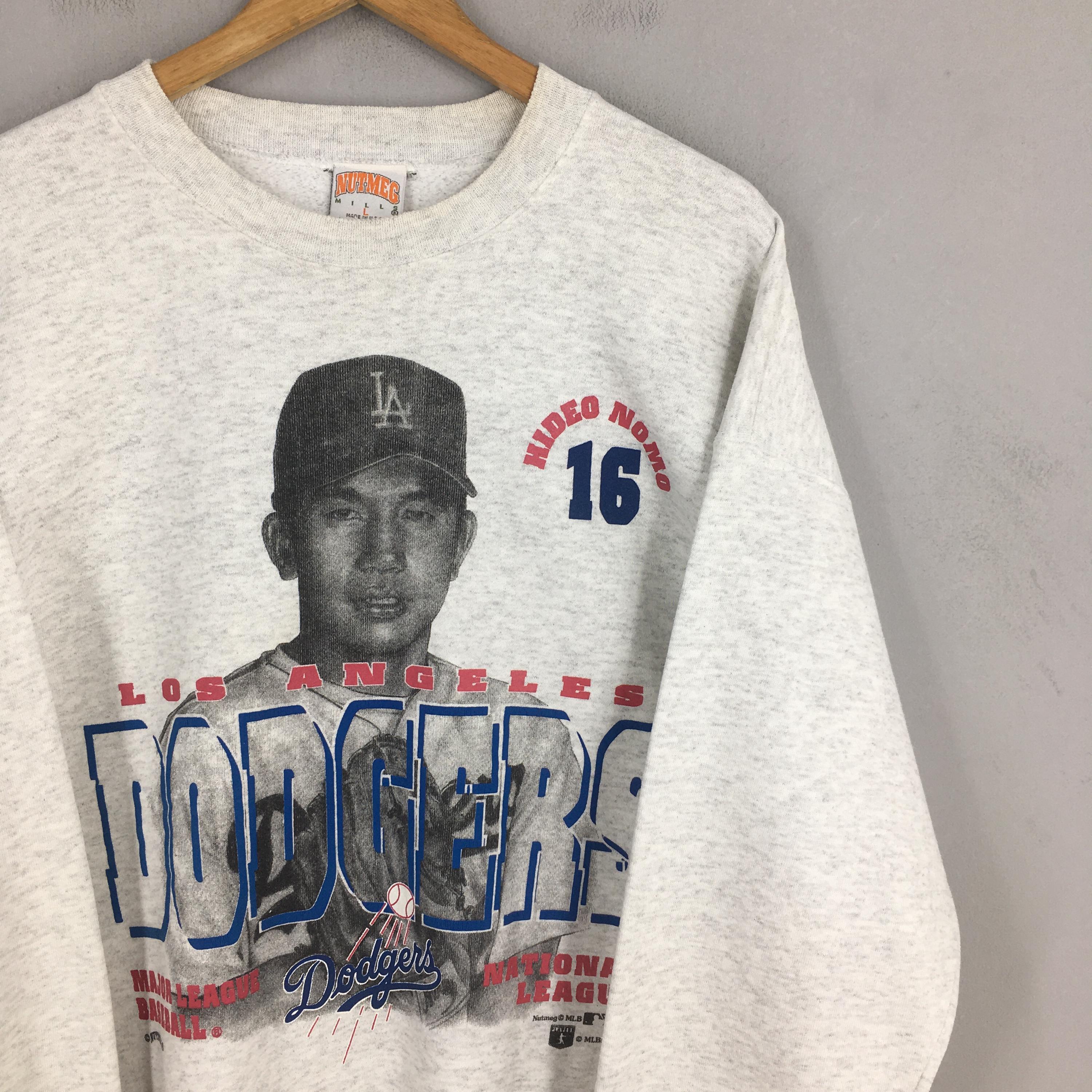 Vintage Los Angeles Dodgers MLB Sweatshirt Large Dodgers Nomo