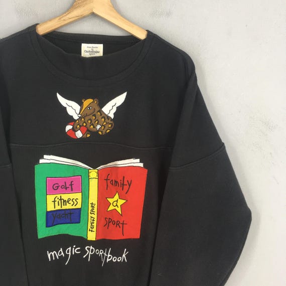 Vintage Jc De Castelbajac Sports Black Sweatshirt Medium