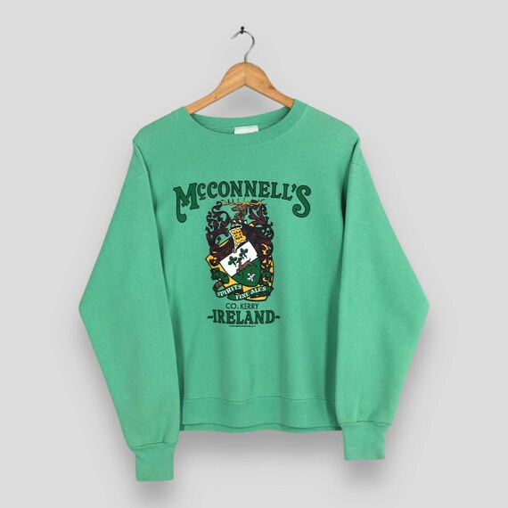 Vintage McConnell's Spirits & Fine Ales Sweatshirt Large McConnell's Ireland Whisky Brand Printed Crewneck Irish Beverages Sweater Size L