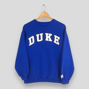 Vintage Duke University Blue Sweatshirt Medium Duke Blue Devils Embroidery Spell Out Pullover Duke Uni Jumper Duke Blue Devil Sweater Size M