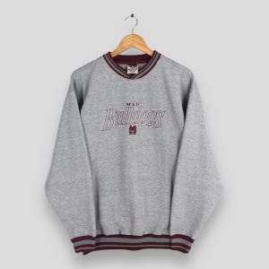 Vintage Mississippi State Bulldogs MSU Sweatshirt Medium Mississippi State University Jumper Mississippi Bulldogs Football Sweater Size M