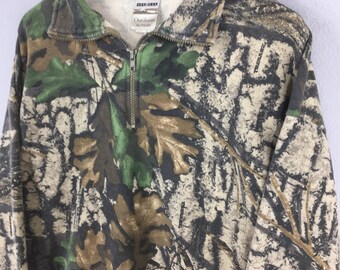 トップス 90s jerzees mossy oak real tree sweat m Vintage 90s Jerzees Outdoors Mossy Oak Camo Sweatshirt Small