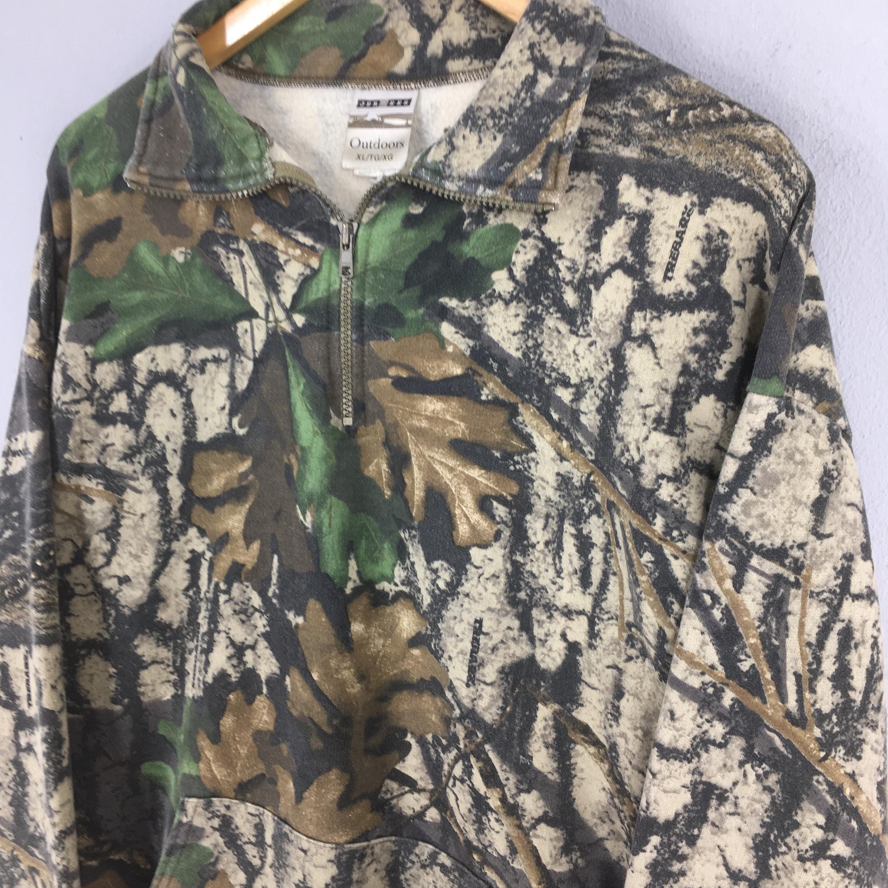 トップス 90s jerzees mossy oak real tree sweat m Vintage 90s Jerzees Outdoors Mossy Oak Camo Sweatshirt
