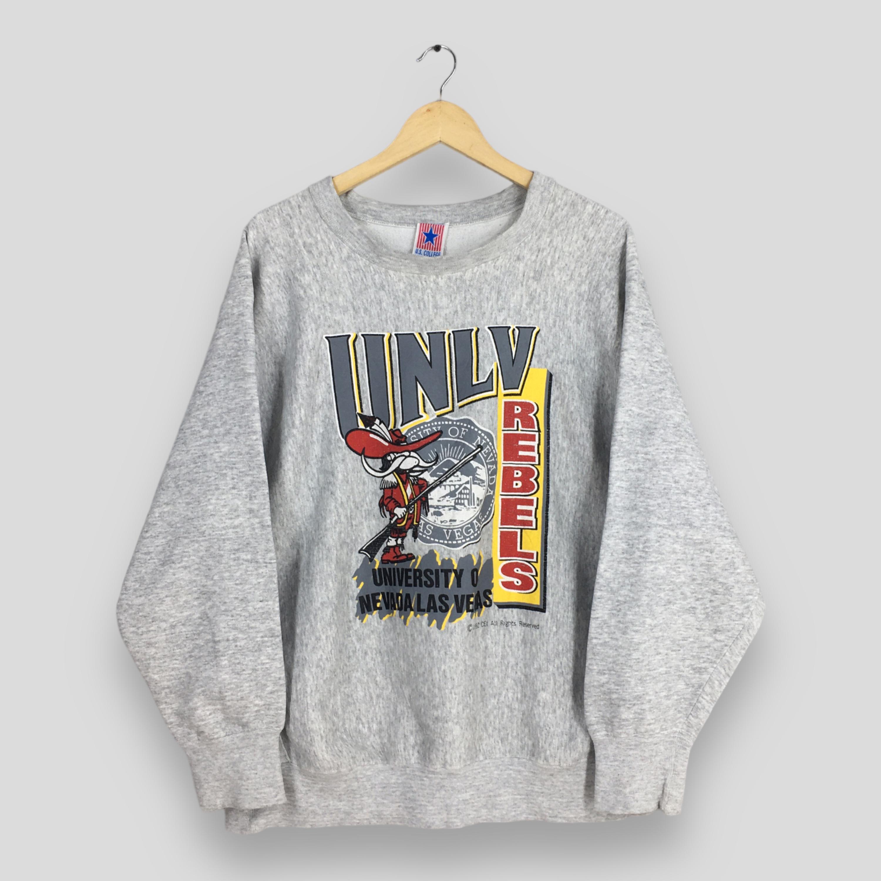 Vintage 90s University Nevada Rebels UNLV Sweatshirt Xlarge Nevada