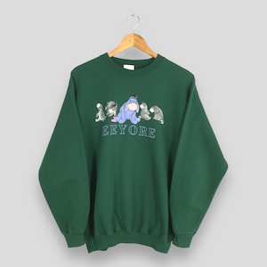Vintage 90s Eeyore Winnie The Pooh Sweatshirt Medium Eeyore Disney Character Crewneck Walt Disney Pooh Disneyland Outfit Sweater Size M