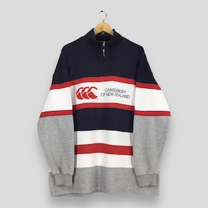 Vintage 90s Canterbury Rugby Stripes Sweater XLarge Canterbury Of New Zealand Striped Football Sweatshirt Canterbury Stripes Jumper Size XL