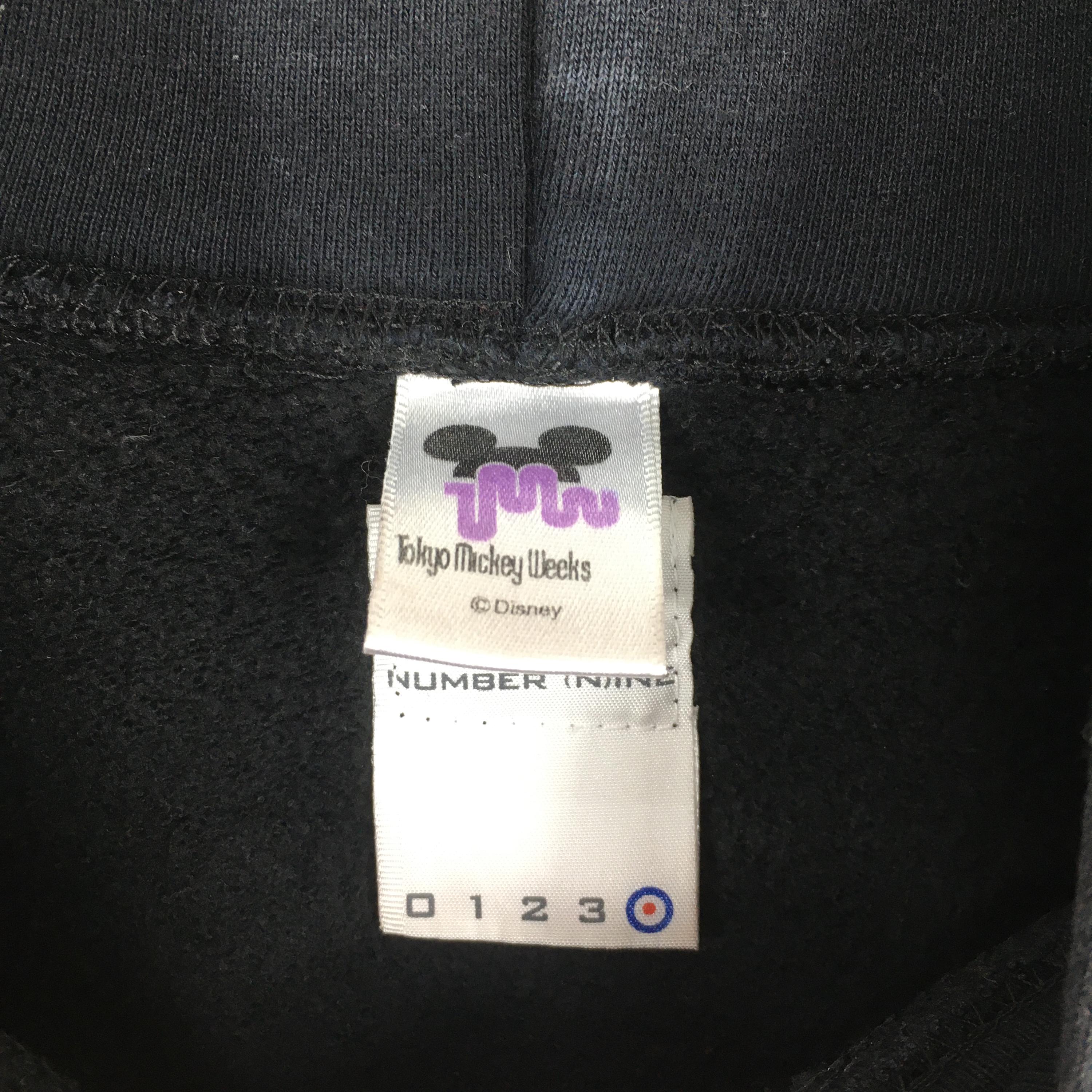 Vintage Number (n)ine Mickey Mouse Hoodie Sweatshirt Xlarge Number 