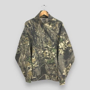 Vintage 90s Jerzees Mossy Oak Camo Sweatshirt Xlarge Outdoor